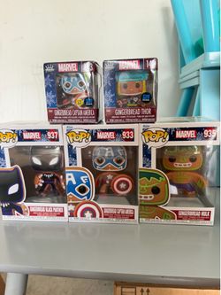 Marvel gingerbread Funkos