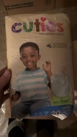 Cutie size 7 diapers 140