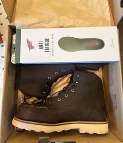 REd Wing Size 12 Men’s 6-inch Safety Toe Boot With Anti Fatigue Footbeds