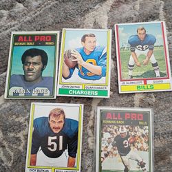 Vintage 1974 TOPPS Football Cards 