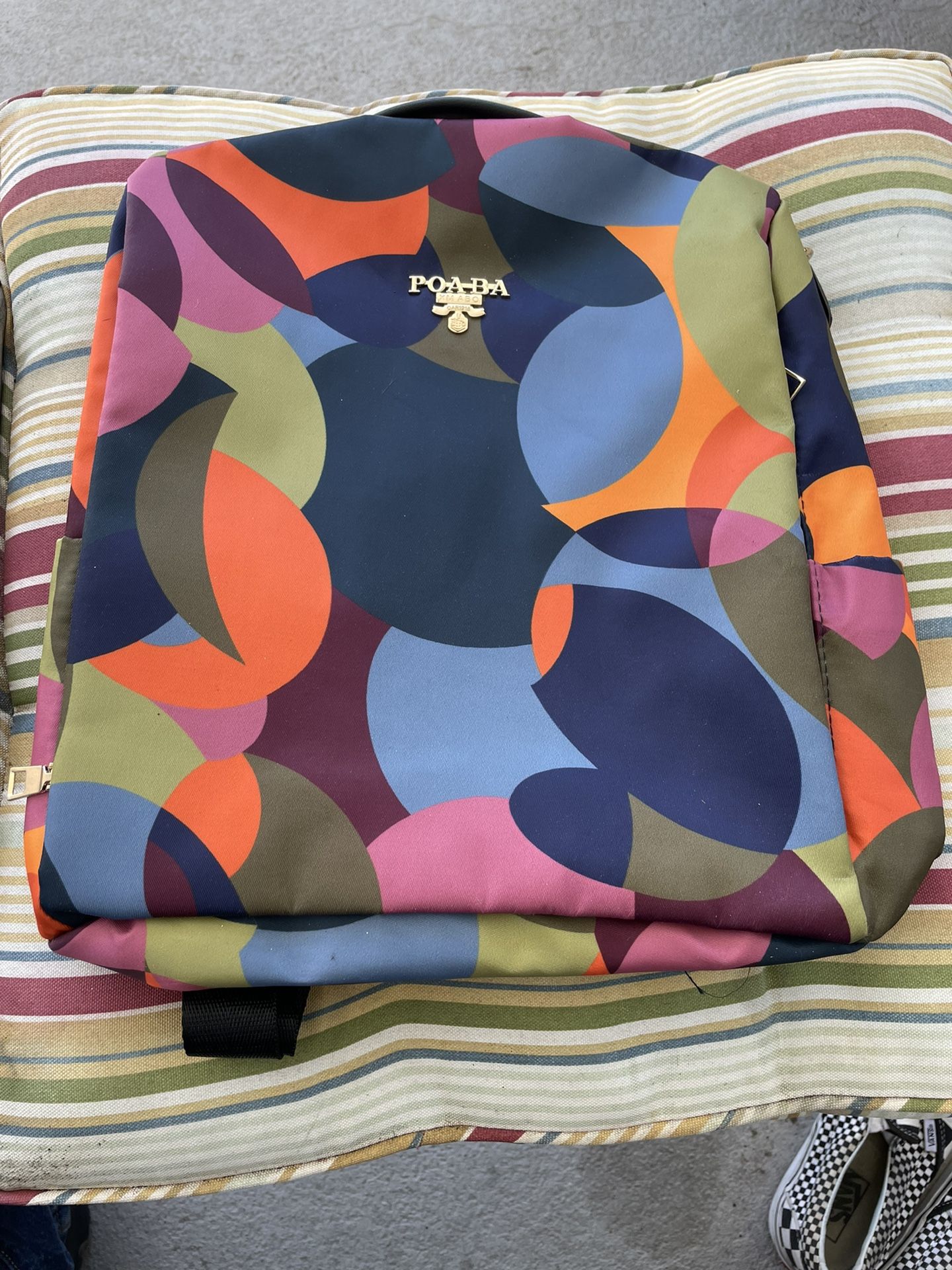 POABA XM ABO Multicolor Large Capacity Backpack Women Shoulder Bag