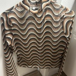 Women's Large Sheer Top