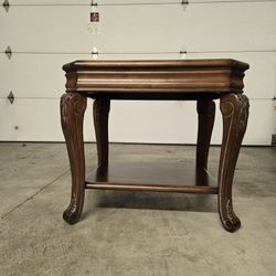 Solid Wood End Table