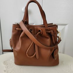 Colehaan Leather Bucket Bag