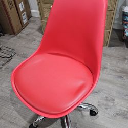Barely used, like new adjustable desk chair with wheels. 
