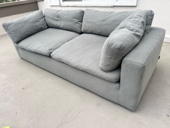 Comfy AF Modani Designer Sofa – Gray Fabric Cloud Couch | 89” x 39” | Couch | Furniture