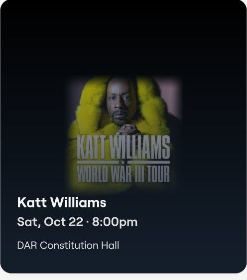 KATT WILLIAMS Tickets 