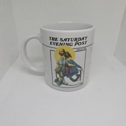 Norman Rockwell Coffee Mug “Sunset ”The Saturday Evening Post 1992