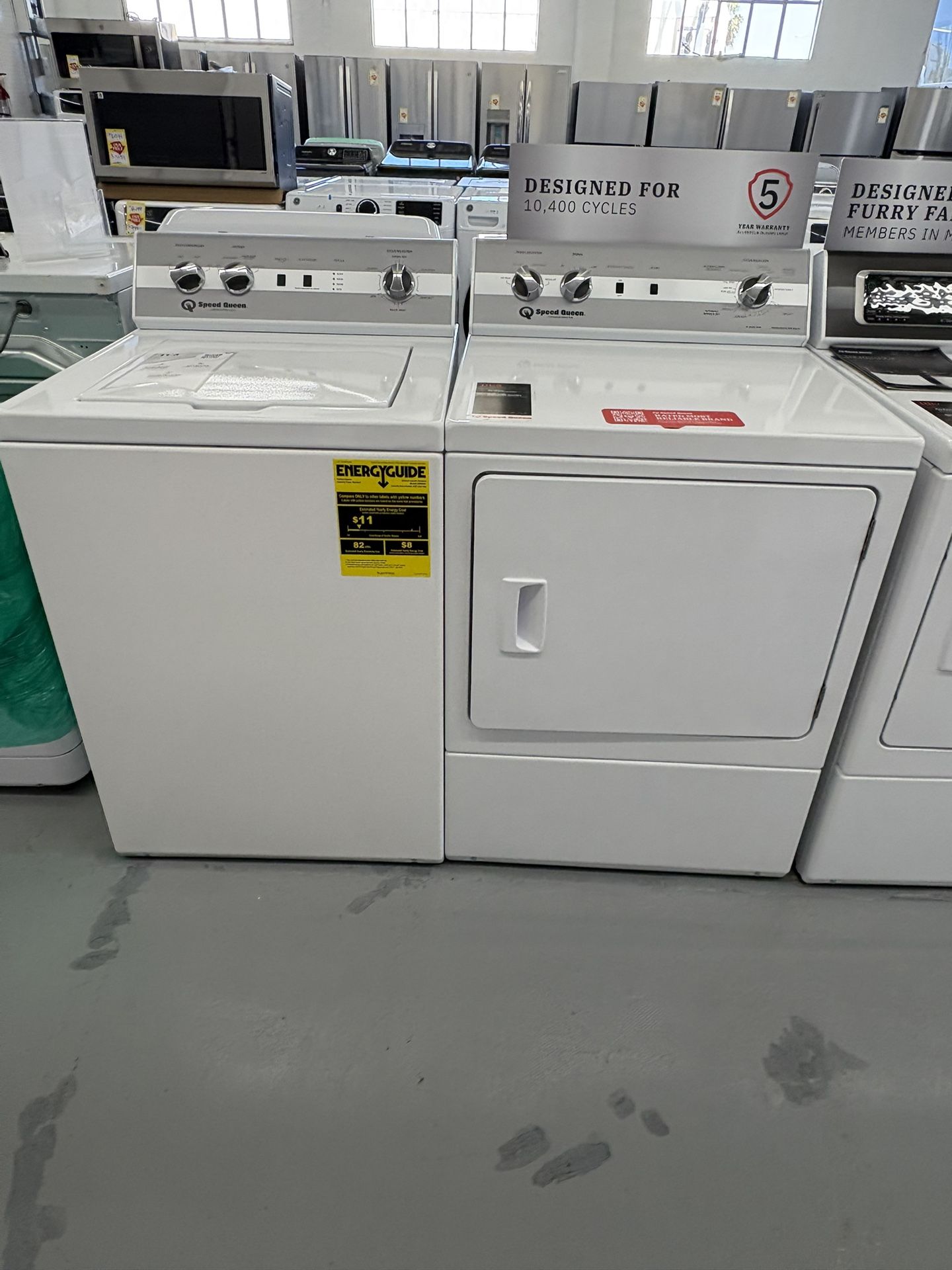 Speed Queen Heavy Duty Washer TC5 And Dryer DC5 Set