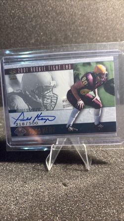 2001 Todd Heap Rookie Autograph Card 218/500