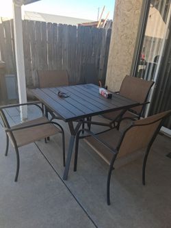 Table and chairs