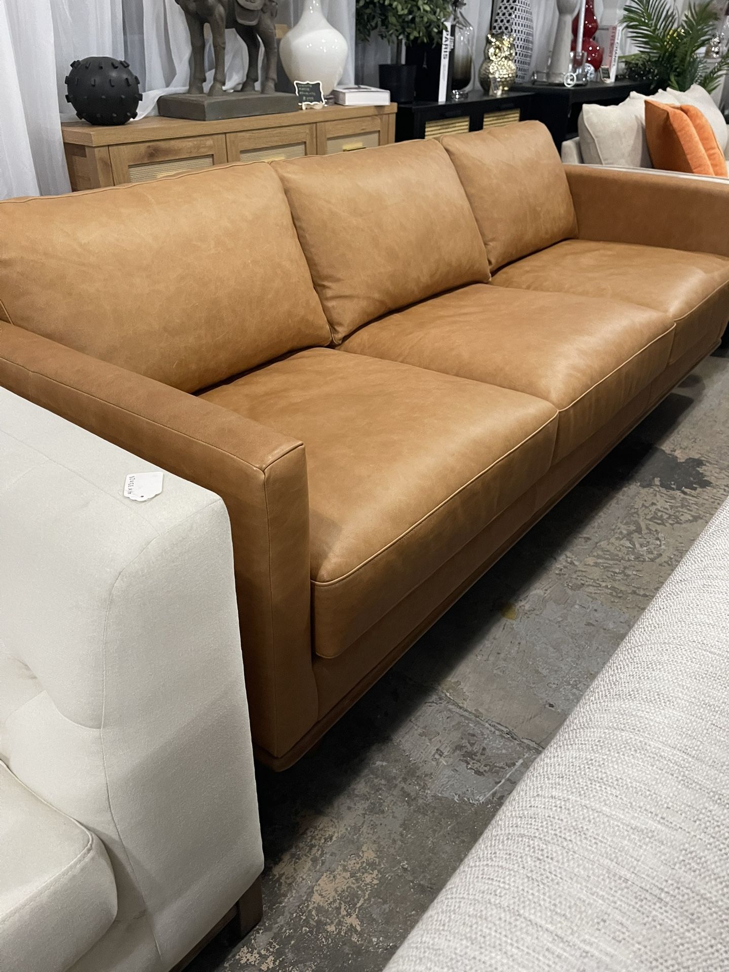 New Genuine Leather Sofa Free Delivery 