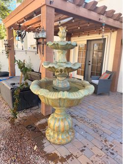 Three Tier Concrete Fountain