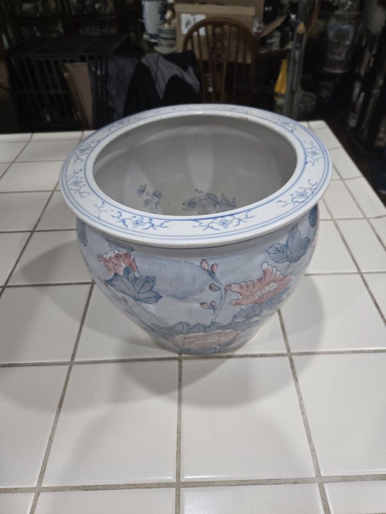 Large Fish Bowl Style Vase