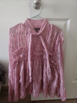 2 Laced Tops Women Large Size