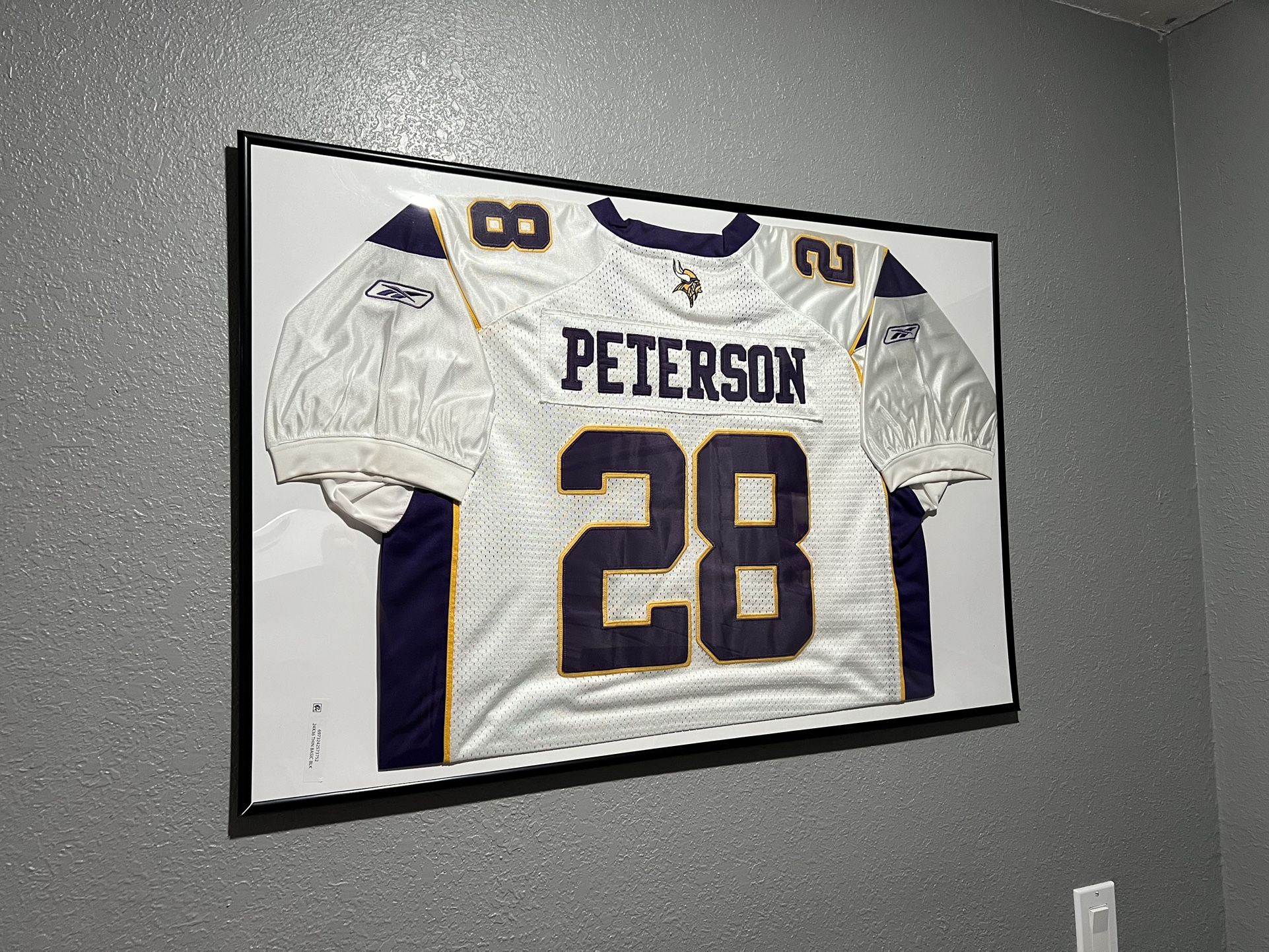 Adrian Peterson Minnesota Vikings NFL Jersey Reebok Stitched Frame