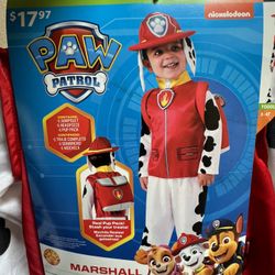 Halloween Costume Paw Patrol (Marshall) New $12