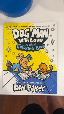 Dog man coloring book