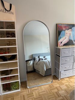 Floor mirror silver oversize 71 x 30