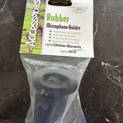NIB Rubber Microphone Holder 