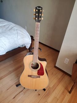 Fender DG-200SCE Acoustic / Electric Guitar, Natural Finish