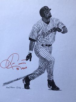 Ken Caminiti Autographed Print 11x14