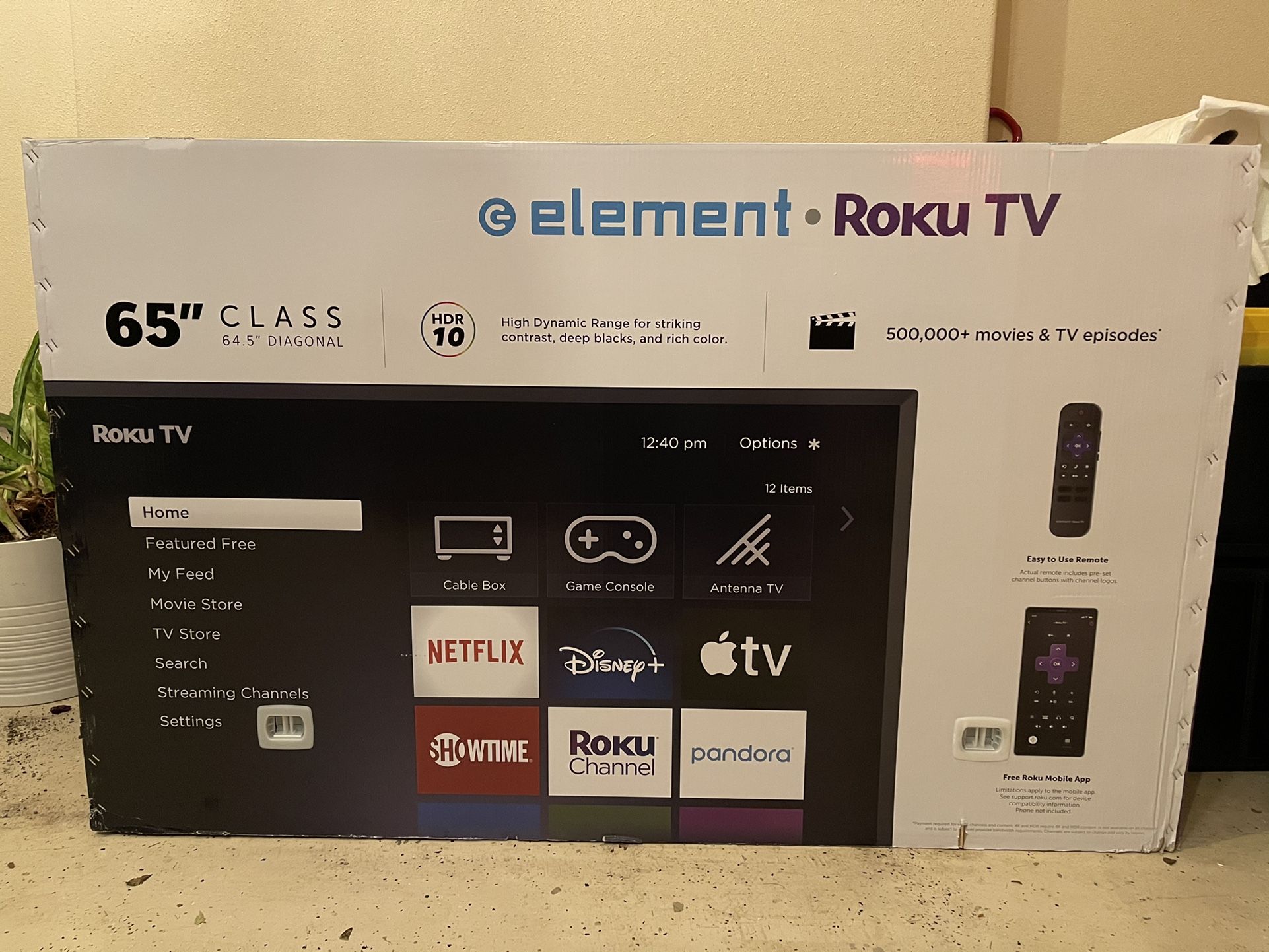 Element 65 Inch 4K Tv Brand New