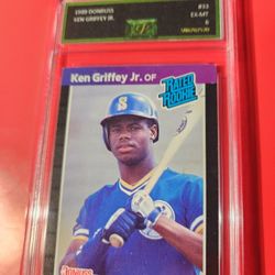 1989 Donruss Rated Rookie #33 Ken Griffey Jr EJE 6 RC HOF Seattle Mariners