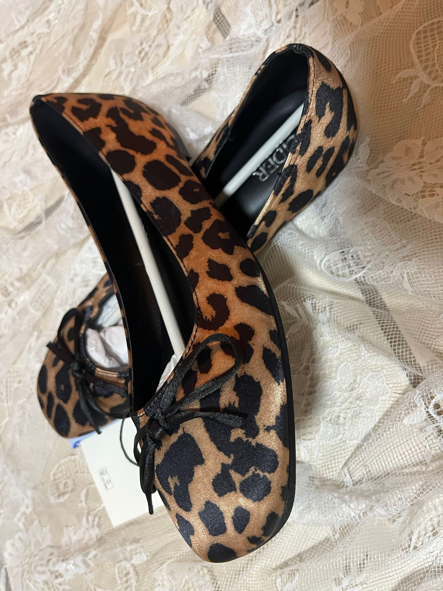 Suede Leopard Flats 