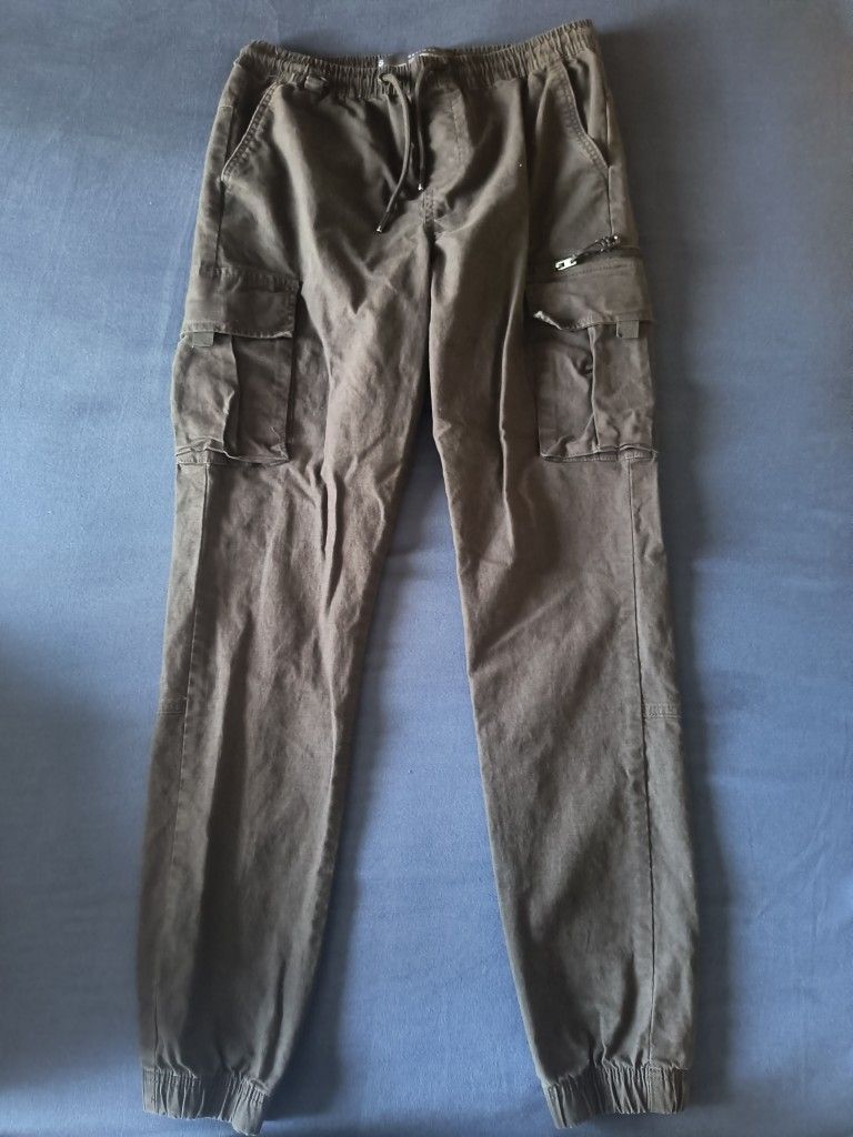 Denim Co Black Cargo Jogger Pants – Size S