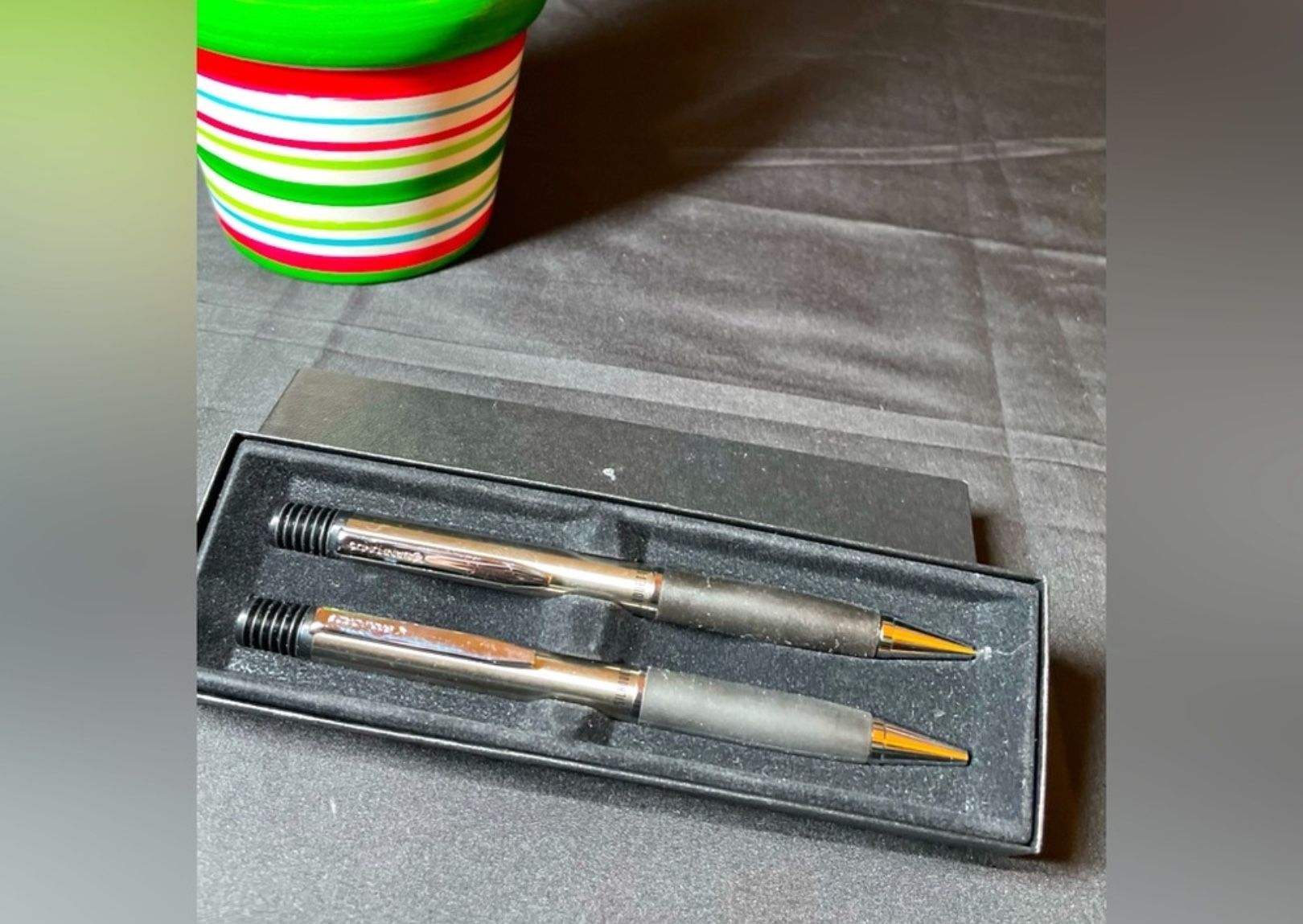 2 NEW Vintage Sanford Silhouette Ballpoint Pen & Mechanical Pencil Gift Set New in Original Box