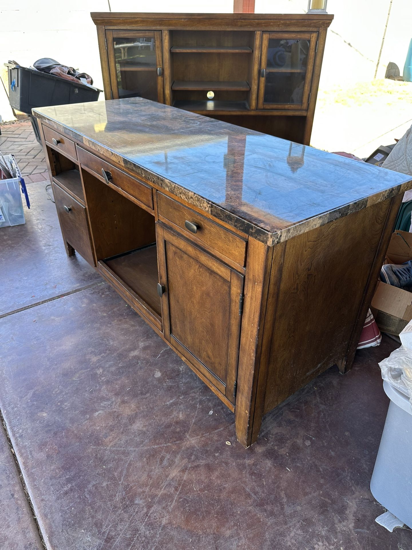 Marble Top Desk