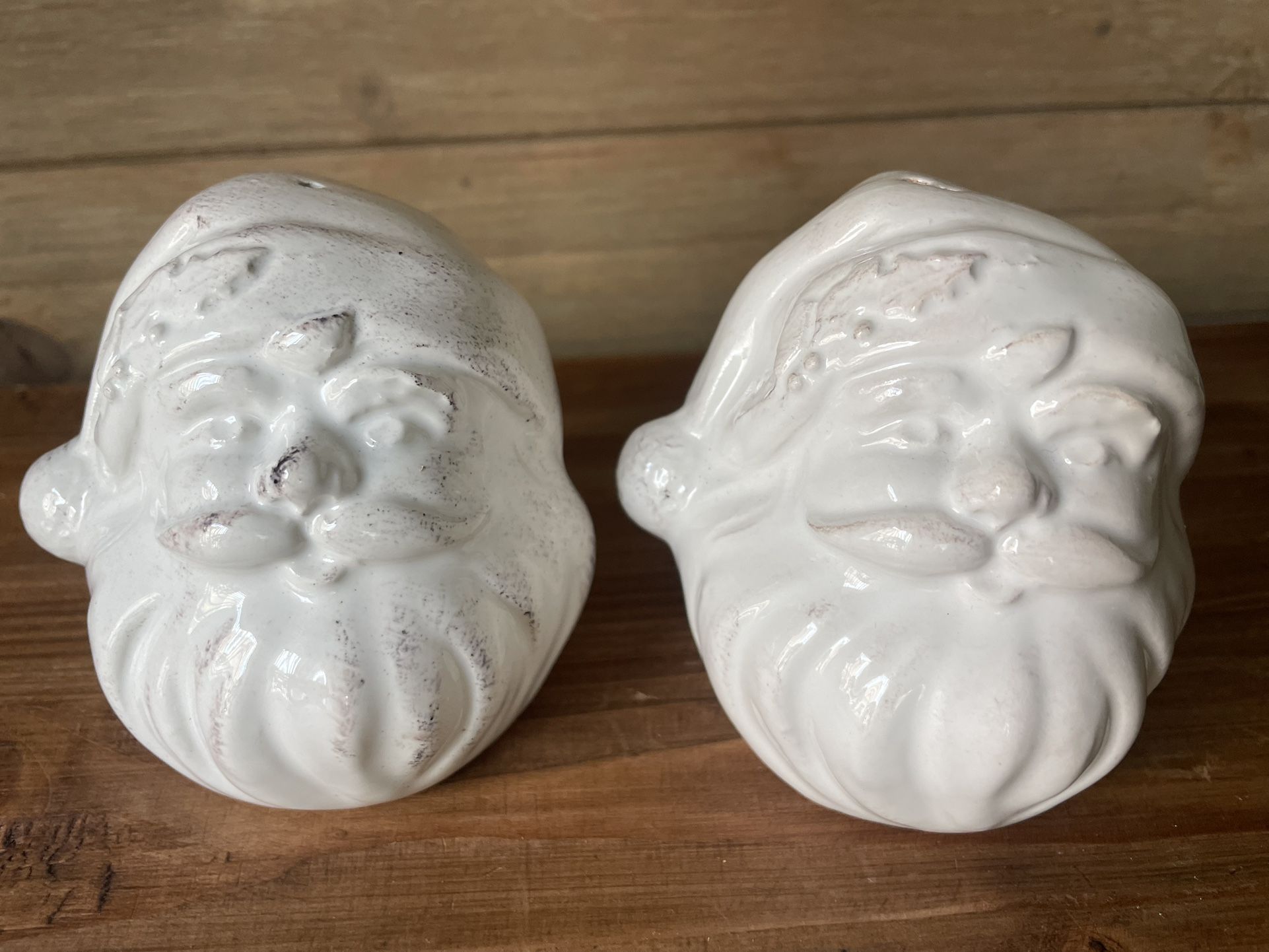 Sur La Table Santa Salt And Pepper Shakers, Never Used