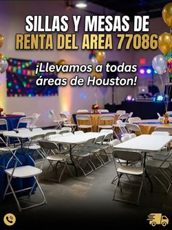 Sillas y Mesas Del Area 77086