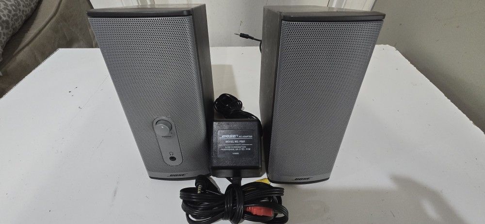 Bose Companion 2 Series II Multimedia Silver Stereo Speakers TESTED WORKS