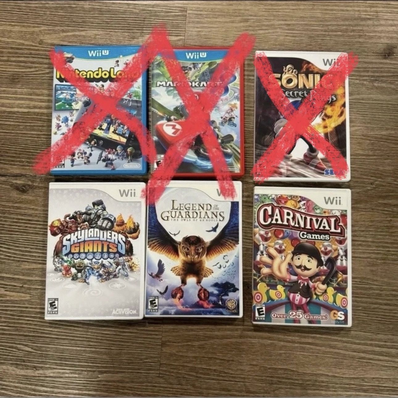 Nintendo Wii - 3x Games Lot - Used