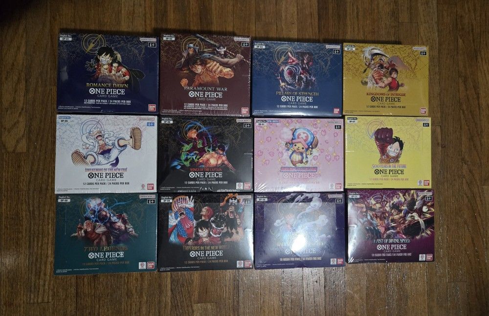 One Piece Booster Boxes Lot