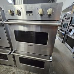 30" VIKING DOUBLE OVEN STAINLESS STEEL 