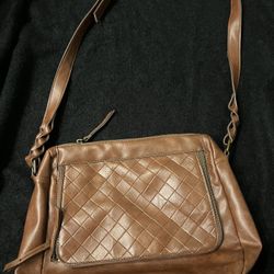 Wooven Brown Shoulder/ Crossbody