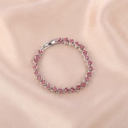 Fashion Women's Crystal Magnetic Therapy Bracelet Gold and Silver Rose Gold Color Weight Loss Bracelet Health Jewelry heart   Benefit of magnetic Brac