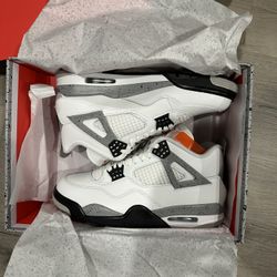Jordan 4 White Cement Size 10 New