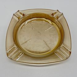 Iridescent Jeannette Floragold Ashtray