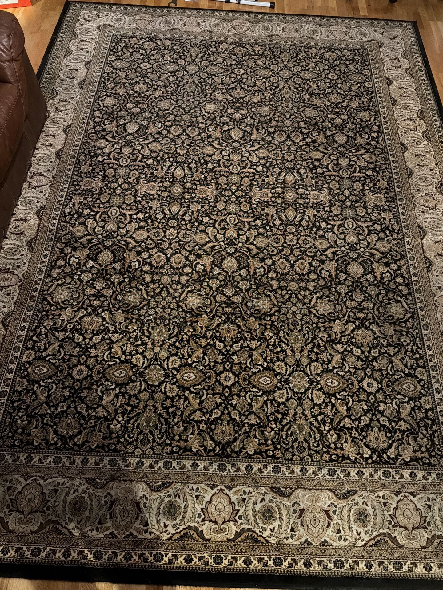 Belgian Kashan rug 9x12