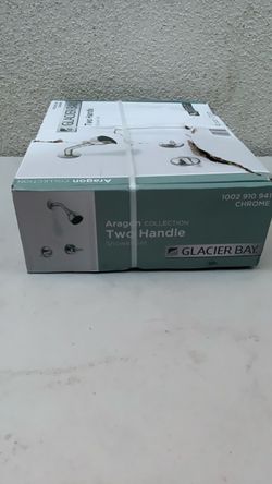 Glacier Bay Aragon Two Handle Shower Set Chrome