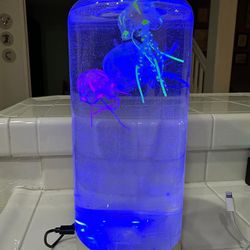 Jellyfish Lamp, LED Jellyfish Aquarium Lamp, 7 Color Changing Setting Night Light, Jellyfish Tank Mood Light Decorations for Home Office, Gifts, New