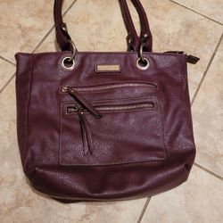 Womens Purple Leather Pockebook New