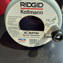 RIDGID, Kollmann 25 Foot Csble ,K-spin Drain Cleaner 