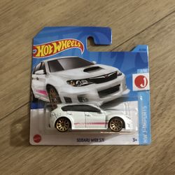 Hot Wheels Short Card Subaru WRX STI