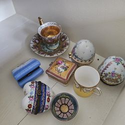 French Limoges Antique Boxes 