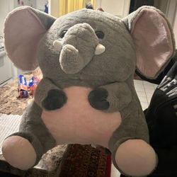 Large Elephant Plush – Super Soft & Clean